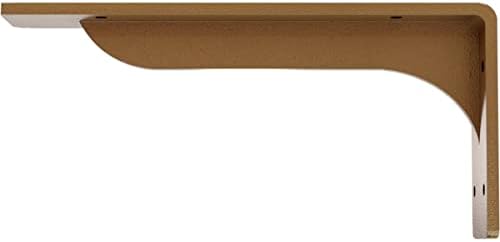 Ekena Millwork BKTM02X10X04EBHGO Steel Bracket Embrey, 2"W x 10"D x 4 3/4"H, Hammered Gold