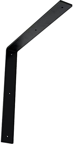 2" W x 16" D x 16" H Hamilton Steel Bracket, Powder Coated Black