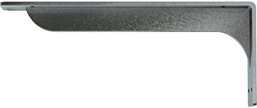 Ekena Millwork BKTM02X16X06EBCRS Steel Bracket Embrey, 2" W x 16" D x 6 1/2" H, Unfinished