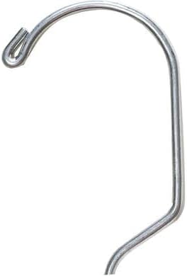 NAHANCO 17” Black Mid-Heavyweight Plastic Hanger, Chrome Hook, 50 Pack