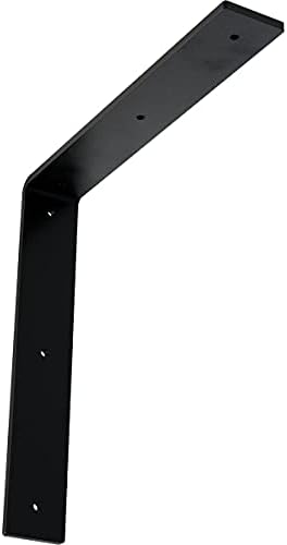 2" W x 12" D x 12" H Hamilton Steel Bracket, Powder Coated Black