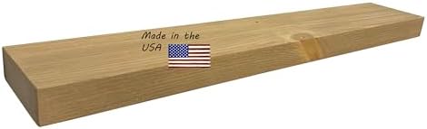 joelsantiques 48 inch Wooden Floating Shelves for Wall - 48x6x2 in, High End Solid Natural Wood, Heavy Duty Bracket, Wal