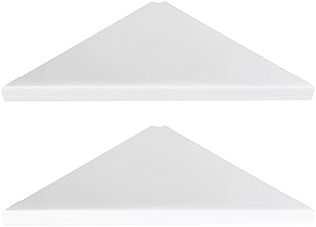 evron Corner Shelf Wall Mount, Acrylic Corner Shelves for Bathroom & Kitchen, Living Room, Space-Saving Wall Mounted Cor