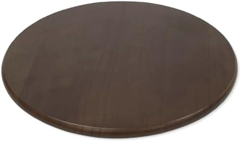 Woodard & Charles Round Lazy Susan Turntable with Stainless Steel Ball Bearing Mechanism (Walnut)