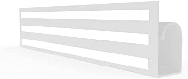 Electriduct Large Hook Channel Cable Raceway Desk Cord and Wire Organizer - 59 Inch (Case of 20) - White