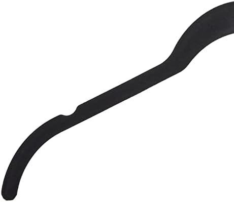 Amazon Basics Space Saving Slim Velvet Non-Slip Clothes Hangers for Closet Organization, Black, 100-Pack