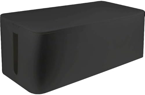 LogiLink LogiLink Cable Box. 40.7 cm Length, Black, Black