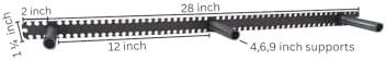 Floating Shelf Brackets - Sheppard Brackets - Easy Install - Heavy Duty (28 inch)