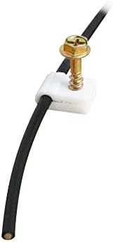 STEREN Coaxial Cable Clips - Cable Holder - Wire Clips - Siding Clips for Hanging - Cord Holder for Desk - Cable Clamps 