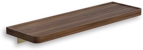 Danpoo 16 Inch Bathroom Shelves, Small Floating Shelf for Wall, Wooden Shelf for Bathroom, Living Room, Kitchen