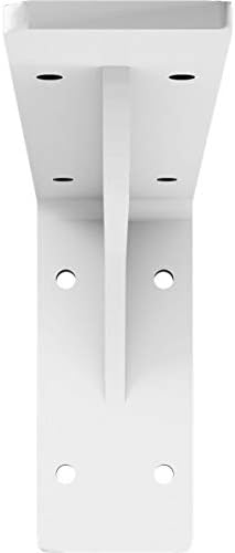 Ekena Millwork BKTM02X10X04EBPWH Steel Bracket Embrey, 2"W x 10"D x 4 3/4"H, White Primer