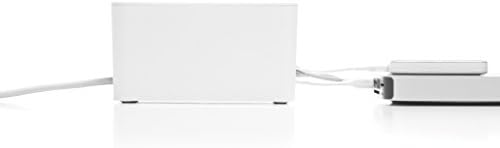 Bluelounge CableBox Mini White - Cable Management - Small Surge Protector Included