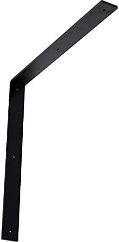 2" W x 20" D x 20" H Hamilton Steel Bracket, Powder Coated Black