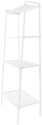 Book Ladder Shelf,4-Tier Ladder Shelf Bookcase Storage Flower Shelf Display Shelf，White
