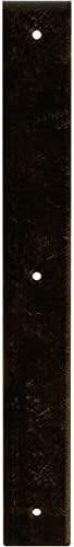 2" W x 16" D x 16" H Hamilton Steel Bracket, Antiqued Brass