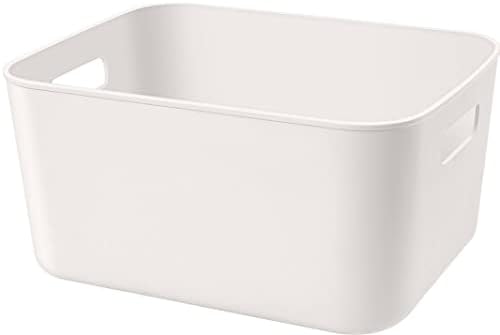 Set Of 2 Plastic Storage Bins,10.5×8×5.5" Versatile Kitchen Pantry Organization and Storage,for Plastic Storage Containe