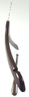 Only Hangers Walnut Finish Hanger with Locking Bar (Set of 10)