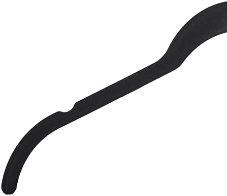 Amazon Basics Space-Saving Slim Velvet Non-Slip Clothes Hangers for Closet Organization, Sturdy with Shoulder Notches, Black, 50-Pack