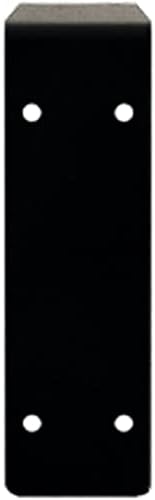 Ekena Millwork BKTM02X20X06EBPBL Steel Bracket Embrey, 2" W x 20" D x 6 1/2" H, Powder Coated Black