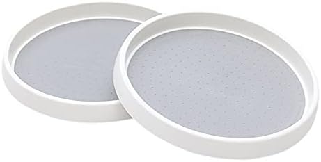 Lazy Susan Organizer, 10 Inch 360 Rotating Tray, 2 Pack