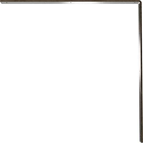 2" W x 24" D x 24" H Hamilton Steel Bracket, Antiqued Pale Gold