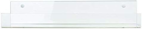 HUJI Clear Invisible Contemporary Floating Acrylic Shelf Display Bookshelf Modern Rack Collectibles Books Photos Art Wor