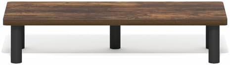 Furinno Turn-N-Tube Monitor Stand Riser, 23.6" Wide Rectangle Monitor Riser, Laptop Stand for Desk, Office Desk Accessor