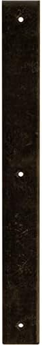 2" W x 18" D x 18" H Hamilton Steel Bracket, Antiqued Pale Gold