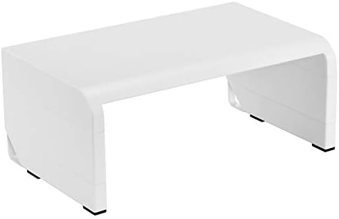 Bostitch Office Konnect Adjustable Monitor Stand Riser, 4 Height Adjustments, Built-In Cable Management, Rubber Feet - W