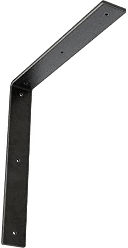 2" W x 14" D x 14" H Hamilton Steel Bracket, Antiqued Pewter