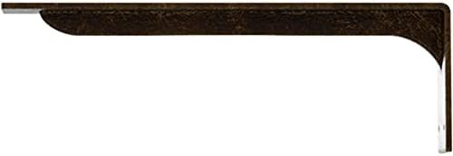 Ekena Millwork BKTM02X18X06EBABS Steel Bracket Embrey, 2" W x 18" D x 6 1/2" H, Antiqued Brass