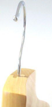 Natural Finish Deluxe Suit Hanger with Bar (Set of 50)