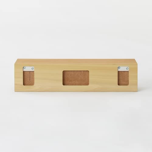 MUJI 44504994 Wall Mounted Furniture Shelf, Oak Wood, Width 17.3 x Depth 4.7 x Height 3.9 inches (44 x 12 x 10 cm)