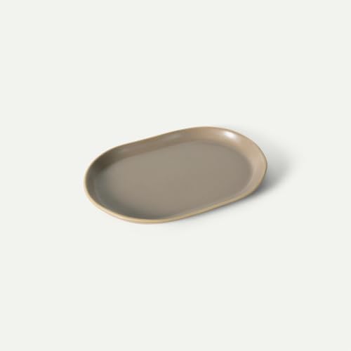 Mora Ceramic Decorative Tray - 10.6in Dish for Jewelry, Soap Dispenser, Perfume, Makeup, Accessories, Candle, in the Bat