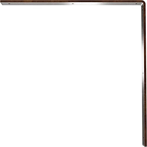 2" W x 18" D x 18" H Hamilton Steel Bracket, Antiqued Copper