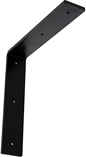 2" W x 10" D x 10" H Hamilton Steel Bracket, Powder Coated Black