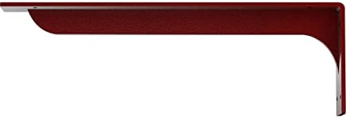 Ekena Millwork BKTM02X20X06EBHRE Steel Bracket Embrey, 2"W x 20"D x 6 1/2"H, Hammered Bright Red