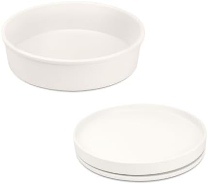 Pantry Organizers and Storage, 1 Set of 9.1 Inch Lazy Susan Organizer and 10 Inch Kitchen Organizers and Storage, Stacka
