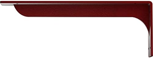 Ekena Millwork BKTM02X18X06EBHRE Steel Bracket Embrey, 2"W x 18"D x 6 1/2"H, Hammered Bright Red