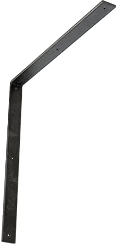 2" W x 24" D x 24" H Hamilton Steel Bracket, Antiqued Silver