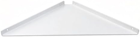 3.0mm Aluminum Alloy Corner Shelf Wall Mounted, for Bathrooms,Offices, Bedrooms,Kitchens,Dorm Rooms and Living Rooms (Wh