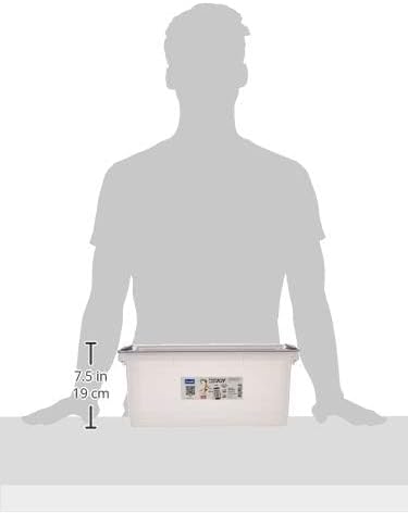 Rotho, Compact, Storage box 13 l with lid A4, Plastic (PP) BPA-free, grey/transparent, A4/13l (39,5 x 27,5 x 18,0 cm)