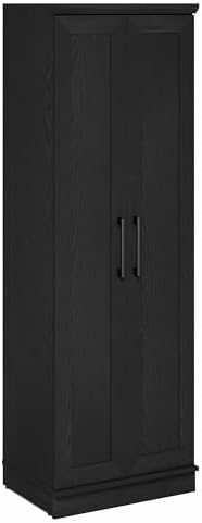 Furinno Robin Storage Cabinet, 5-Tier Pantry Cabinet with Adjustable Shelves, 23W with 2 Shaker-Doors, Kitchen Cabinet, 