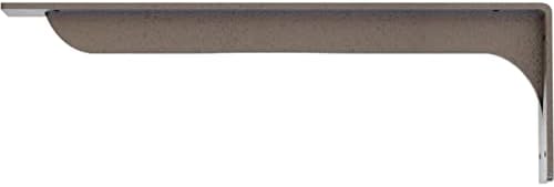 Ekena Millwork BKTM02X20X06EBHSV Steel Bracket Embrey, 2"W x 20"D x 6 1/2"H, Hammered Silver