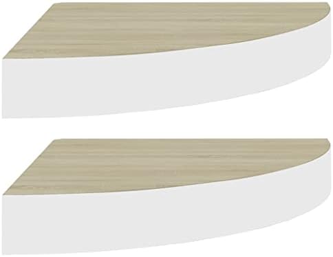 Wall Corner Shelves 2 pcs ,Closet Corner Shelf,Bathroom Wall Shelf Organizer,Hanging Bookshelves,Invisible Mounting Syst
