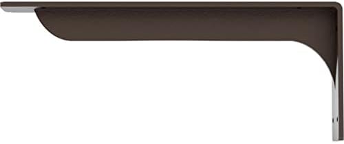 Ekena Millwork BKTM02X16X06EBHBR Steel Bracket Embrey, 2"W x 16"D x 6 1/2"H, Hammered Brown