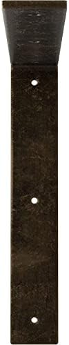 2" W x 12" D x 12" H Hamilton Steel Bracket, Antiqued Pale Gold