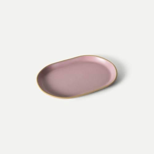 Mora Ceramic Decorative Tray - 10.6in Dish for Jewelry, Soap Dispenser, Perfume, Makeup, Accessories, Candle, in the Bat