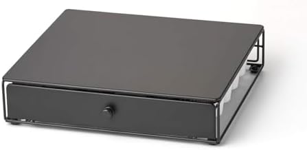 Nifty Coffee Pod Drawer – Compatible with K-Cups, 36 Pod Pack Holder, Non-Rolling, Compact Under Coffee Pot Storage Slid