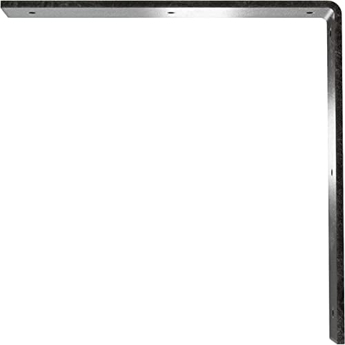 2" W x 12" D x 12" H Hamilton Steel Bracket, Antiqued Silver